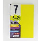 Gürpaş 5 Kareli + 2 Çizgili Ayraçlı Defter 210 Yaprak Sarı