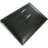 Gürpaş Suni Deri Takvim Altlığı 17x22 cm Siyah Renk 2 Parça ile Kullanıma Uygun