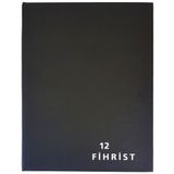 Gürpaş Ticari Fihrist 12'li 20X28 Cilt Bezli Siyah