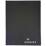 Gürpaş Ticari Fihrist 16'lı 17X24 Cilt Bezli Siyah