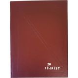 Gürpaş Ticari Fihrist 20'li 20X28 Cilt Bezli Kırmızı