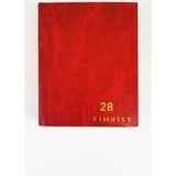 Gürpaş Ticari Fihrist 28'li 17X24 Cilt Bezli Kırmızı