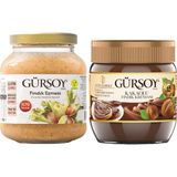 Gürsoy Fındık Ezmesi 320g & Gürsoy Kakaolu Fındık Kreması 400g - 720 gr