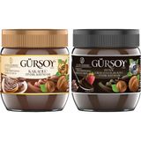 Gürsoy Kakaolu Fındık Kreması 400 gr + Gürsoy 400 gr Bitter Çikolatalı Kakaolu Fındık Kreması