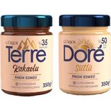 Gürsoy Terre Kakaolu Fındık Kreması 350 gr - Dore Sütlü Fındık Ezmesi 350 gr - 700 gr