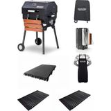 Guruss 50 Gurme Set Yerli Üretim Döküm Izgaralarla 40x50 cm Barbekü Mangal Seti