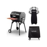 Guruss Cg-050 Kömürlü Barbekü Mangal + Önlük + Kılıf Siyah Model:grs26 siyah