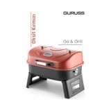 Guruss Go & Grill Barbekü Mangal Oksit Kırmızı Model:grs35 oksit-kirmizi