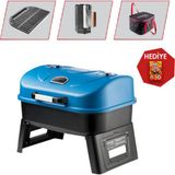 Guruss Go&grill Portatif Barbekü | Kömürlü Mangal Seti Tutuşturucu Tablet Hediyeli