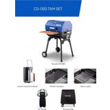 Guruss Tam Set Cg-050 Komurlu Mangal - Gece Mavisi
