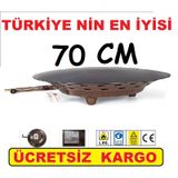Güryan 70 Cm Katmer Börek Yufka Bazlama Sacı Tüplü Sac
