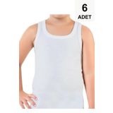 Güryıldız Erkek Çocuk Penye Atlet Beyaz 6'lı 90192024