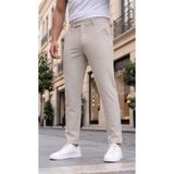 Gussi Erkek Bej Renk Kaliteli Esnek Likralı Slim Fit Kumaş Pantolon