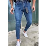 Gussi Erkek Mavi Slim Fit Likralı Esnek Jeans Kot Pantolon