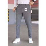 Gussi Erkek Okul Grisi Renk Kaliteli Esnek Likralı Slim Fit Kumaş Pantolon