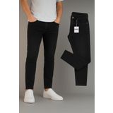 Gussi Erkek Siyah Tırnaklı Slim Fit Likralı Esnek Jeans Kot Pantolon