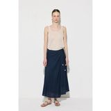 Gusto Anvelop Kesim Keten Etek - Lacivert - XL