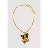 Gusto Çok Figürlü Uzun Kolye - Gold