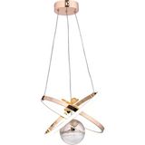 Gusto Lighting Modern Carla Tek Top LED Sarkıt Avize Gold,3 Renk Ayarlanabilir LED Avize.salon