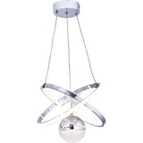 Gusto Lighting Modern Carla Tek Top LED Sarkıt Avize ,krom, 3 Renk Ayarlanabilir LED Avize,salon