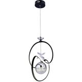 Gusto Lighting Sirius Tek Top LED Sarkıt Avize,siyah,3 Renk Yanabilen LED Avize, Modern Salon Oda LED Avize