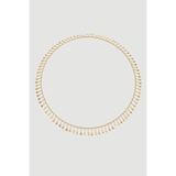 Gusto Sallantılı Uzun Kolye - Gold