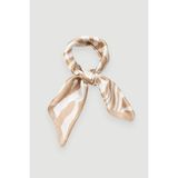 Gusto Zebra Desenli Fular - Bej