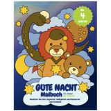 Gute Nacht Malbuch für Kinder ab 4 Jahren: Niedliche Tierchen, Engelchen, Teddybären und Dinosaurier zum Ausmalen