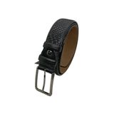Gutiero Erkek%100 Hakiki Deri Siyah Klasik Kemer, 115 Cm, DK-111