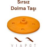 Güveç Dolma Sarma Taşı Kapağı Sırsız Çömlek 21CM - Kahve