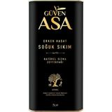 Güven Asa Erken Hasat Soğuk Sıkım Zeytinyağı 5 L Teneke Gömeç Menşeli Yoğun Aroma - 5 lt
