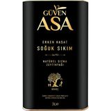 Güven Asa Erken Hasat Soğuk Sıkım Zeytinyağı Teneke 3 Lt