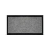 Güven Collection Nature Rustic Bordürlü Sisal Halı Koyu Gri 80x150 cm
