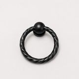 Güven Design Güven Desıgn / Halka Sarkaç Kulp Metal - Siyah - DESEN 1
