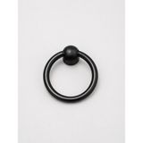 Güven Design Güven Desıgn / Halka Sarkaç Kulp Metal - Siyah - DÜZ