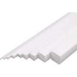 Güven Sanat Plastik Kare Çıta 5mm 50 cm Dolu Beyaz Model 4 Adet Sanatsal Malzeme