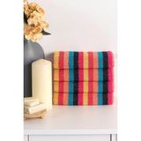 Güvenal Alaca 4'lü 40X70 Pamuk El Yüz Havlusu | Havlu & Havlu Seti | Havlu | Havlu Takımı | Çeyiz Seti - 40 x 70 cm
