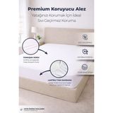 Güvenal Aquavia Micro Fitted Su Geçirmez Yatak Koruyucu Alez | Full Kenar | Tek Çift Battal Bebek Çocuk - Beyaz - 120 x 200 cm