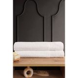 Güvenal BLANC 2'li 70x140 Banyo Havlu Seti | Havlu | Banyo Havlusu I Hamam Seti I Çeyiz Havlusu - Beyaz