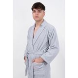Güvenal Bonny Pamuk Ultrasoft Bornoz | Nakışlı Bornoz | Hediyelik Bornoz - Gri - Standart