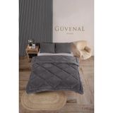 Güvenal Elite Wellsoft Battal Boy Çift Taraflı Yastık Kılıflı Lüx Yorgan Seti | Yorgan | Uyku Seti | Çeyiz - Antrasit