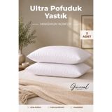 Güvenal Fluffy 2'li Silikon Elyaf Dolgulu Yastık Set | 800 gr | Ultra Yumuşak | Dolgun | 50x70 cm - 2 adet Yastık
