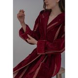 Güvenal Lina Kapüşonlu Bornoz | Bornoz | Sabahlık | Kadife Bornoz | Hediyelik Bornoz | Pamuk Bornoz | - -- - Bordo
