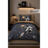 Güvenal Lumi | Tek Kişilik Lastikli Çarşaflı Nevresim Takımı | Nevresim | Lastikli Çarşaf | Yastık Kılıfı | Uyku Seti