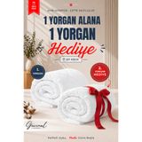 Güvenal Moon Çift Kişilik Yorgan | 1 Yorgan + 1 Yorgan Hediyeli | Ultra Yumuşak 4 Mevsim Konforlu Uyku Seti