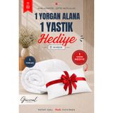 Güvenal Moon Tek Kişilik Yorgan | 1 Yorgan + 1 Yastık Hediyeli | Ultra Yumuşak 4 Mevsim Konforlu Uyku Seti