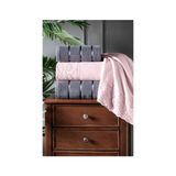 Güvenal Nilüfer 4 Parça Kutulu Kadife Güpürlü Havlu Seti | Hamam Takımı - Çeyiz Seti - 70 x 140 cm - Gri