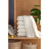 Güvenal Sea 6 Adet 50*90 Güpürlü Havlu Seti | Havlu | Havlu Havlu Seti | | El Yüz Havlusu | Çeyiz Havlusu - Beyaz - 50 x 90 cm