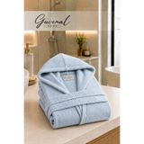 Güvenal VİBE | Kapüşonlu Pamuklu Unisex Bornoz | Genç Bornozu | Erkek Havlu Bornoz | Kadın Havlu Bornoz | Sabahlık - 1 Adet