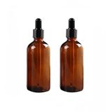 Güvenç AmbalajKahverengi Amber Damlalıklı Cam Şişe 2 x 100 ML